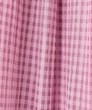 組曲 KIDS 【150-160㎝】ギンガムサッカー ワンピース ラズベリー