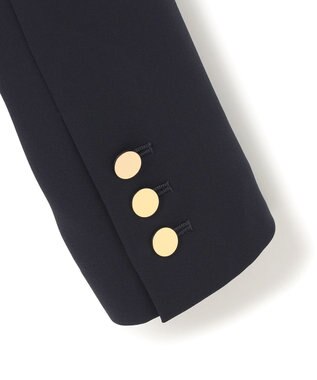 BEIGE， 【洗える・大人百花 春号掲載】JASMINE / ゴールドボタンダブルジャケット Navy