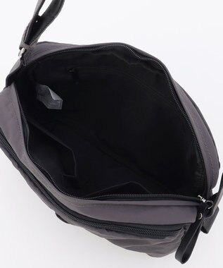 LA BAGAGERIE 【MONICA】フロントポケットショルダーバッグ ダークグレー