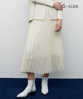 BEIGE， 【S-size】MOYE / プリーツスカート Ecru