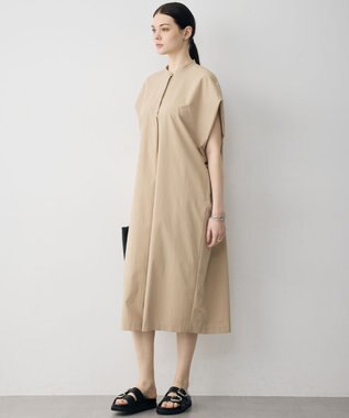 ICB L 【先行予約】RENUソフトタイプライター ワンピース ベージュ