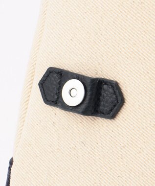 J.PRESS MEN レザーコンビショルダーバッグ アイボリー系