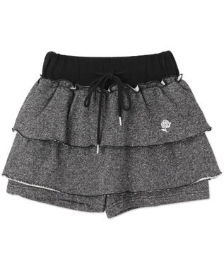 WEGO ティアードビジューミニスカパン ブラック