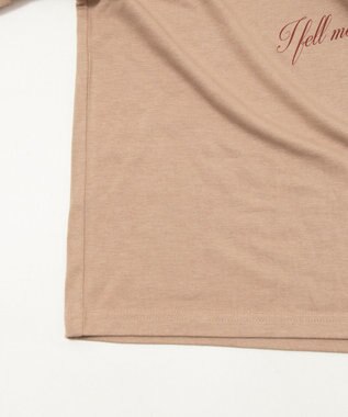 WEGO オフショルダークロスロゴトップ ベージュ