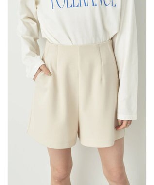 earth music&ecology カットツイルショートパンツ Light Beige