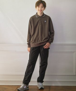 J.PRESS KIDS 【140-170cm】裏付き ストレッチ カーゴパンツ ブラック系