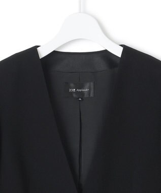 23区 【APPLAUDIR】クリアジョーゼット ジャケット ブラック系
