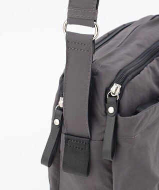 LA BAGAGERIE 【MONICA】フロントポケットショルダーバッグ ダークグレー