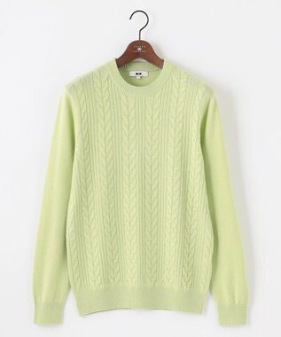 【暖か・軽量】カシミヤブレンド クルーネック ニット