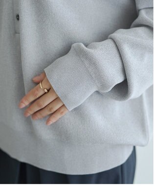 YECCA VECCA 2wayレイヤード風ポロニット Gray
