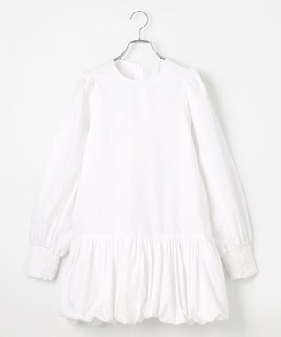 #Newans バルーンヘムブラウス ホワイト