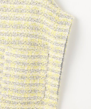 自由区 【Precious 5月号掲載】【カトリエムブーケ】Couleur tweed ツイードジレ チャコール系