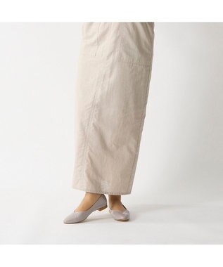 ing <ing>【WEB限定】【レイン対応】Vカットパンプス ライトグレーエナメル