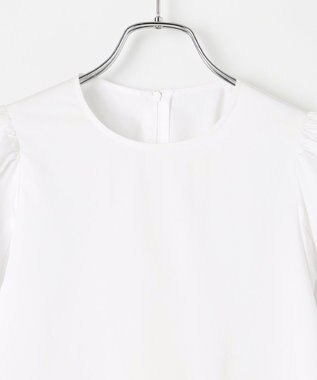 #Newans バルーンヘムブラウス ホワイト