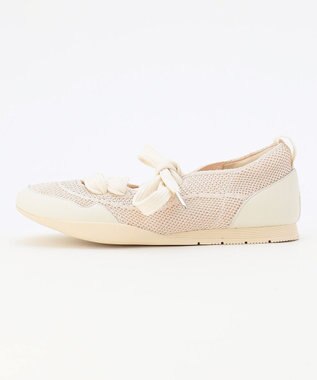 steppi ロープロ リボン スニーカー ピンク