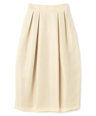 uncrave 【手洗い可】シャイニー シアー コクーンスカート（uncrave STANDARD） クリームイエロー