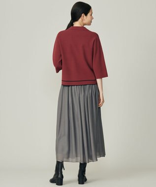 自由区 S レーヨンストレッチスキッパー ニット ローズ