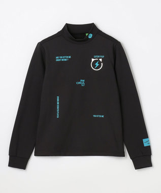 PW CIRCULUS 【裏起毛であたたか】【WOMEN】CATモチーフ  裏起毛ロングスリーブモックネックT   ゴルフウェア レディース