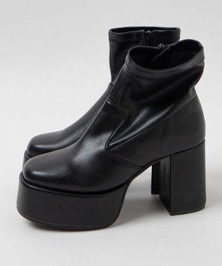 WEGO ストーム付きストレッチショートブーツ ブラック