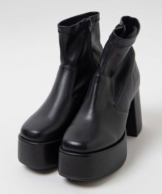 WEGO ストーム付きストレッチショートブーツ ブラック