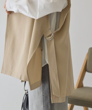 AMERICAN HOLIC 【花粉防止加工】サイドスリットベスト Beige