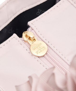 Maison de FLEUR サイドポケットフリルハンドルスクエアトートバッグ Grayish Pink