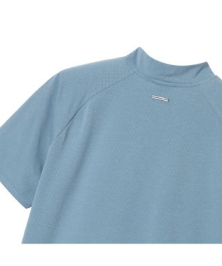 ZERO HALLIBURTON 通気性抜群 コンフォートモックネックTシャツ ZHG-M6S7d 85194 ライトブルー