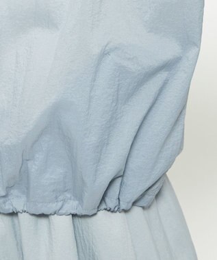 uncrave シアープルーフナイロン スタンドネックブルゾン サックス