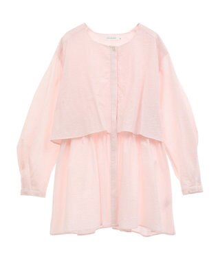 AMERICAN HOLIC サッカーティアードロングブラウス Pink