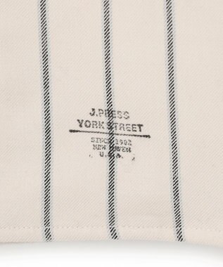 J.PRESS YORK STREET 【UNISEX】フロントジップ シャツ ホワイト系1