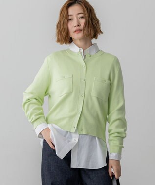 23区 【滝沢眞規子さん着用】コットンカシミヤ ポケット カーディガン