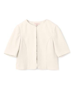 TOCCA 【洗える・消臭】BRIGHT LUMINOUS 半袖ジャケット ベージュ系