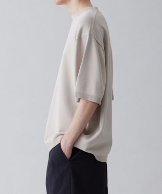 UNFILO MENS 【接触冷感】イージーケア ニット半袖Ｔシャツ [23年春夏商品] アイボリー