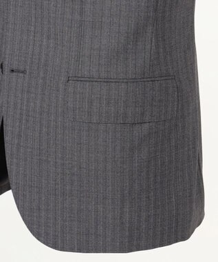 J.PRESS MEN 【ESSENTIAL CLOTHING】ラスティックストライプ スーツ ライトグレー系1