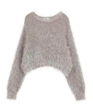 earth music&ecology きらきらフェザーニットプルオーバー Beige