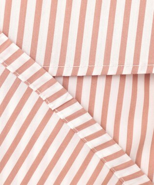 ANY SIS 【UVカット・接触冷感・速乾】クロップトヨークハオリ シャツ オレンジストライプ