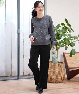 Tiaclasse コーデュロイパンツ ブラック