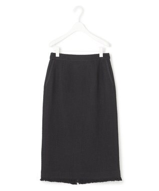 ICB 【セットアップ着用可能】ロービングツイード ナロースカート ブラック系
