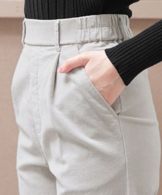 Tiaclasse コーデュロイパンツ ライトグレー