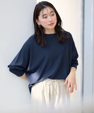 【洗濯機可/UVカット/接触冷感】クールタッチボクシーニット