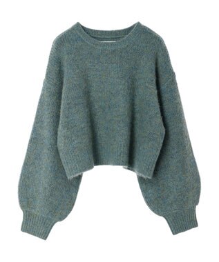 Green Parks ・ＥＬＥＮＣＡＲＥ　ＤＵＥ　ミックスシャギーニット Green