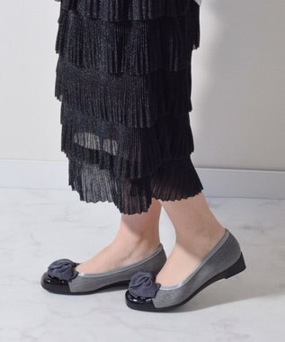 Bridget Birkin 【Bridget Birkin Walk】ラメリボンウォーキングパンプス ブラックコンビ