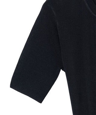 JOSEPH クリスピーレーヨン　ショートスリーブニット Navy
