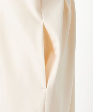 23区 【エステータ】マットクレープジョーゼット ワンピース エクリュ