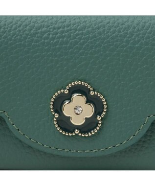 CLATHAS ペルル 三つ折りキーケース グリーン