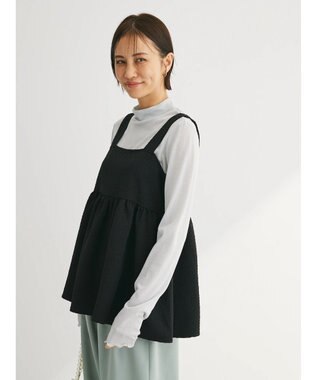 Green Parks ジャガードキャミビスチェ Black