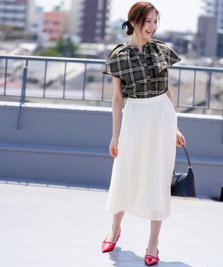 ANY SIS エアリープリーツ スカート アイボリー