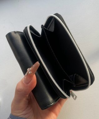 WEGO スタッズデザインウォレット ブラック