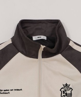 WEGO 【ユニセックス着用ITEM】フェイクスウェードトラックジャケット グレー