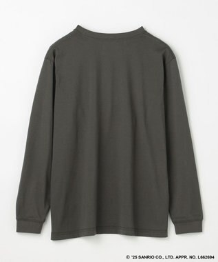 ANY 【ハローキティ×ANY】ロゴTシャツ チャコール刺繍